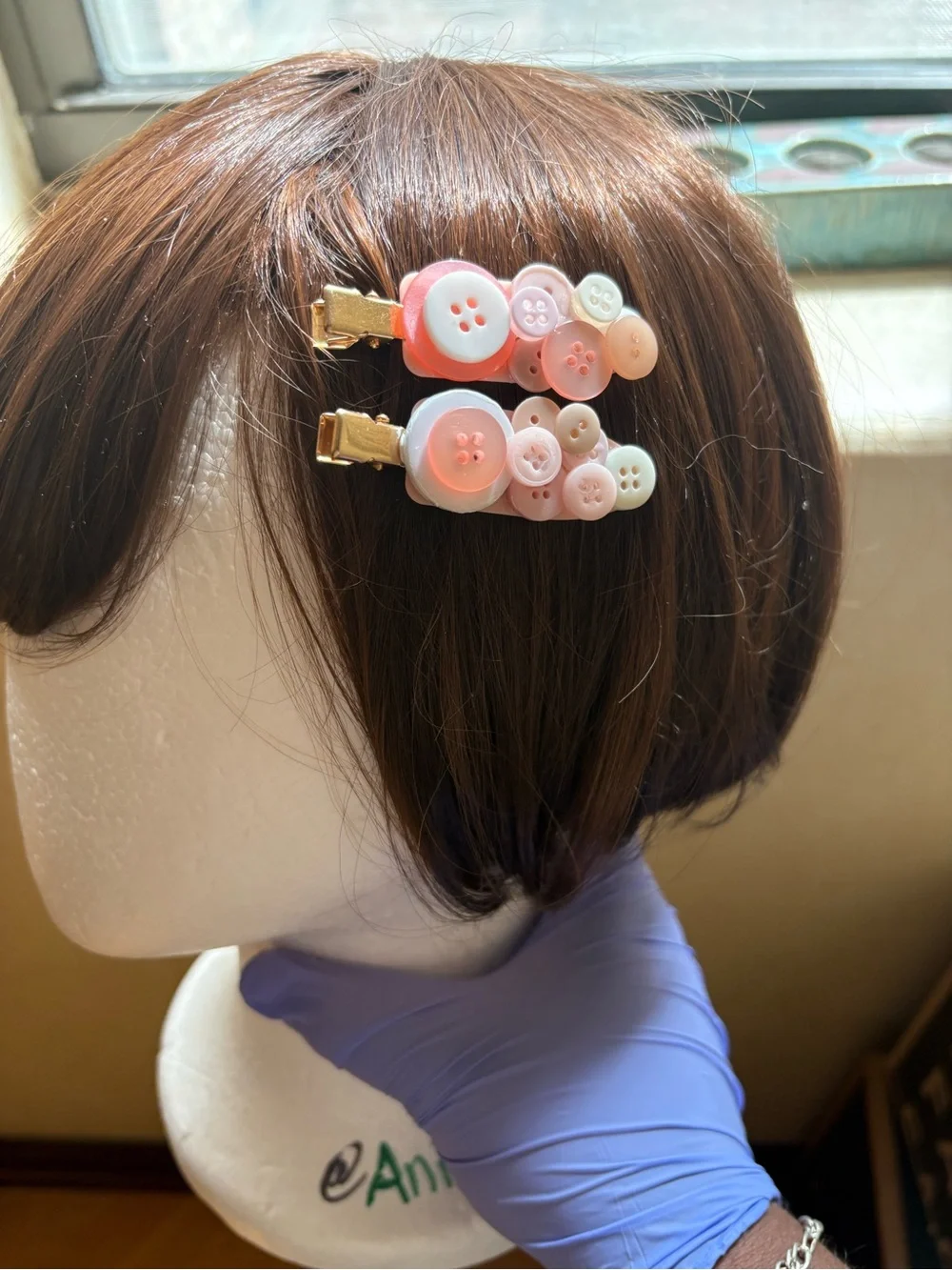 Button Clip Set - Pastel & Navy Assortment